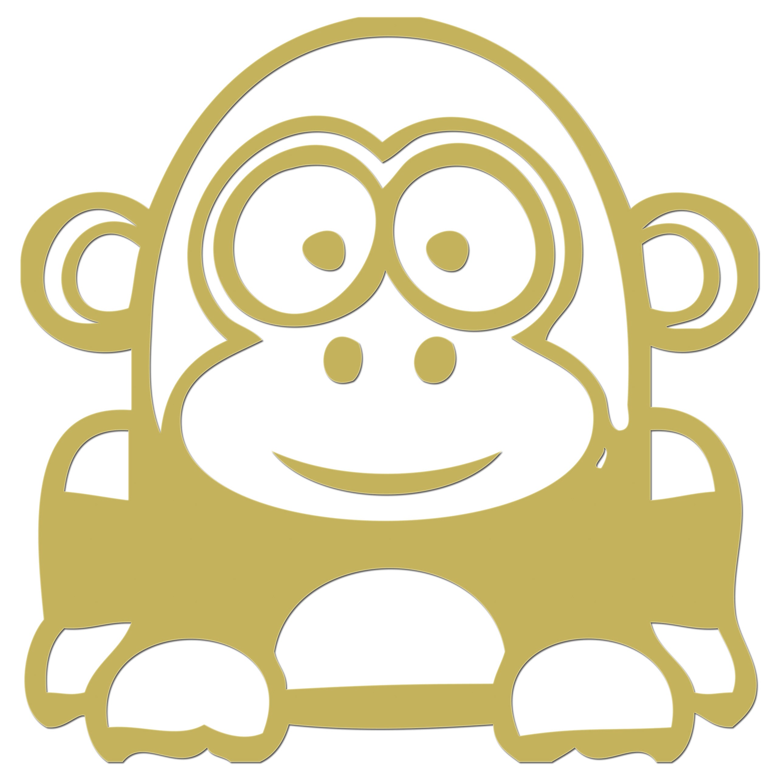 Funny Cartoon Gorilla Iron On HTV Transfer