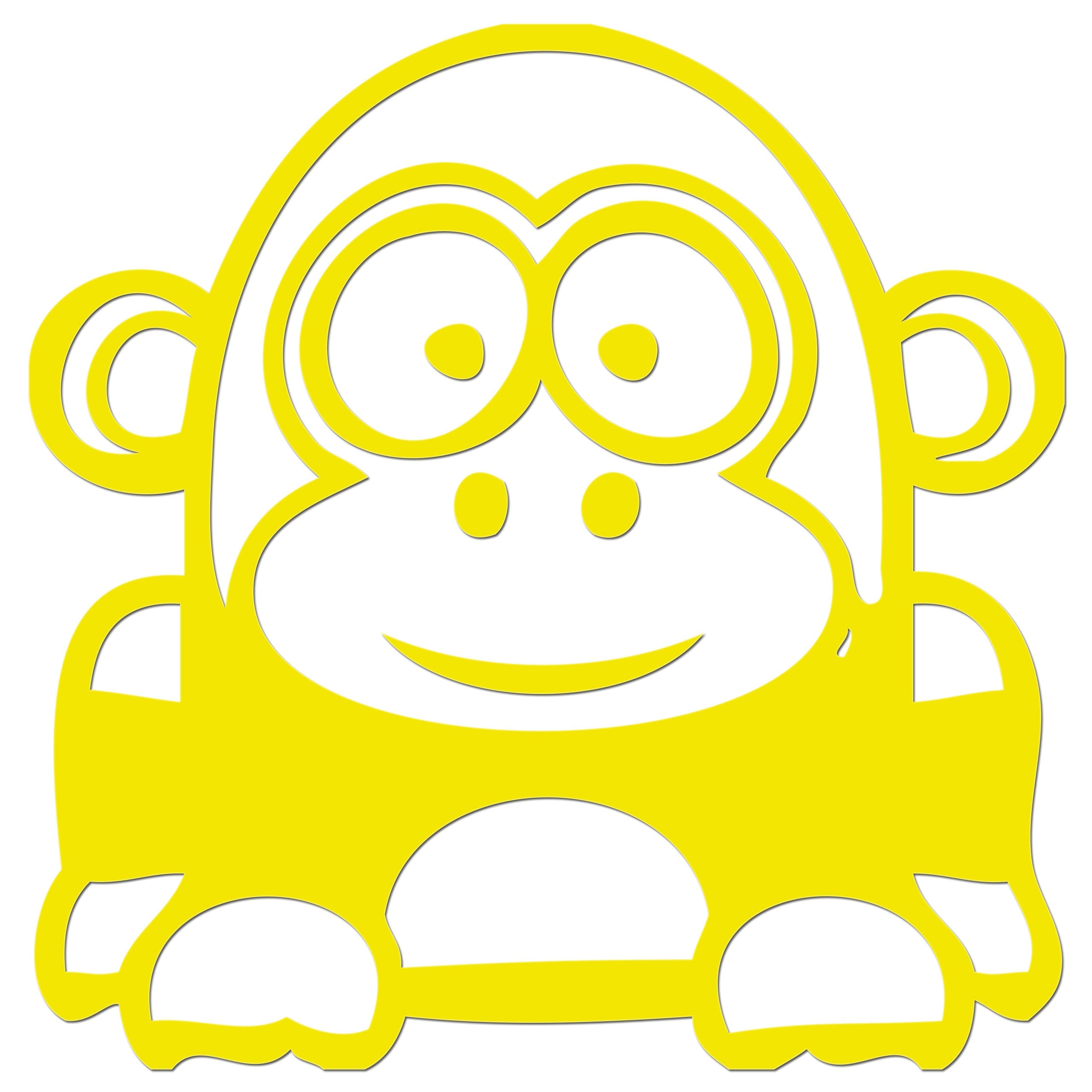 Funny Cartoon Gorilla Iron On HTV Transfer