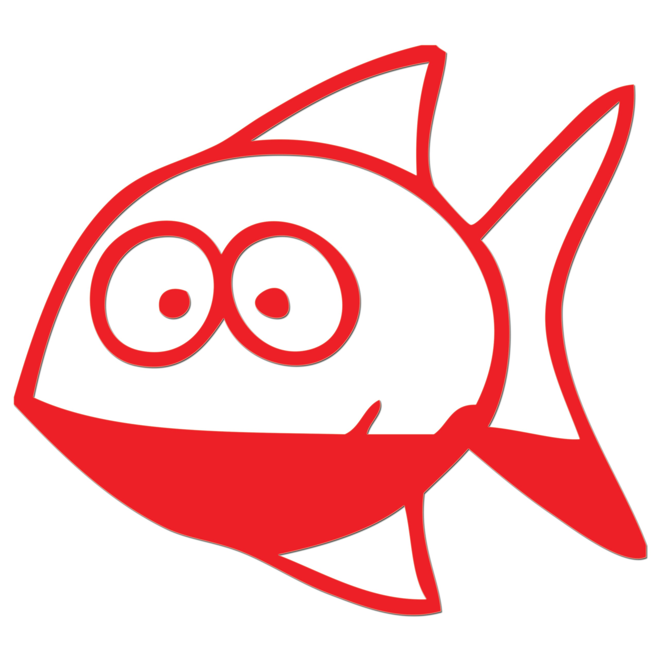 Funny Cartoon Fish Iron On HTV Transfer