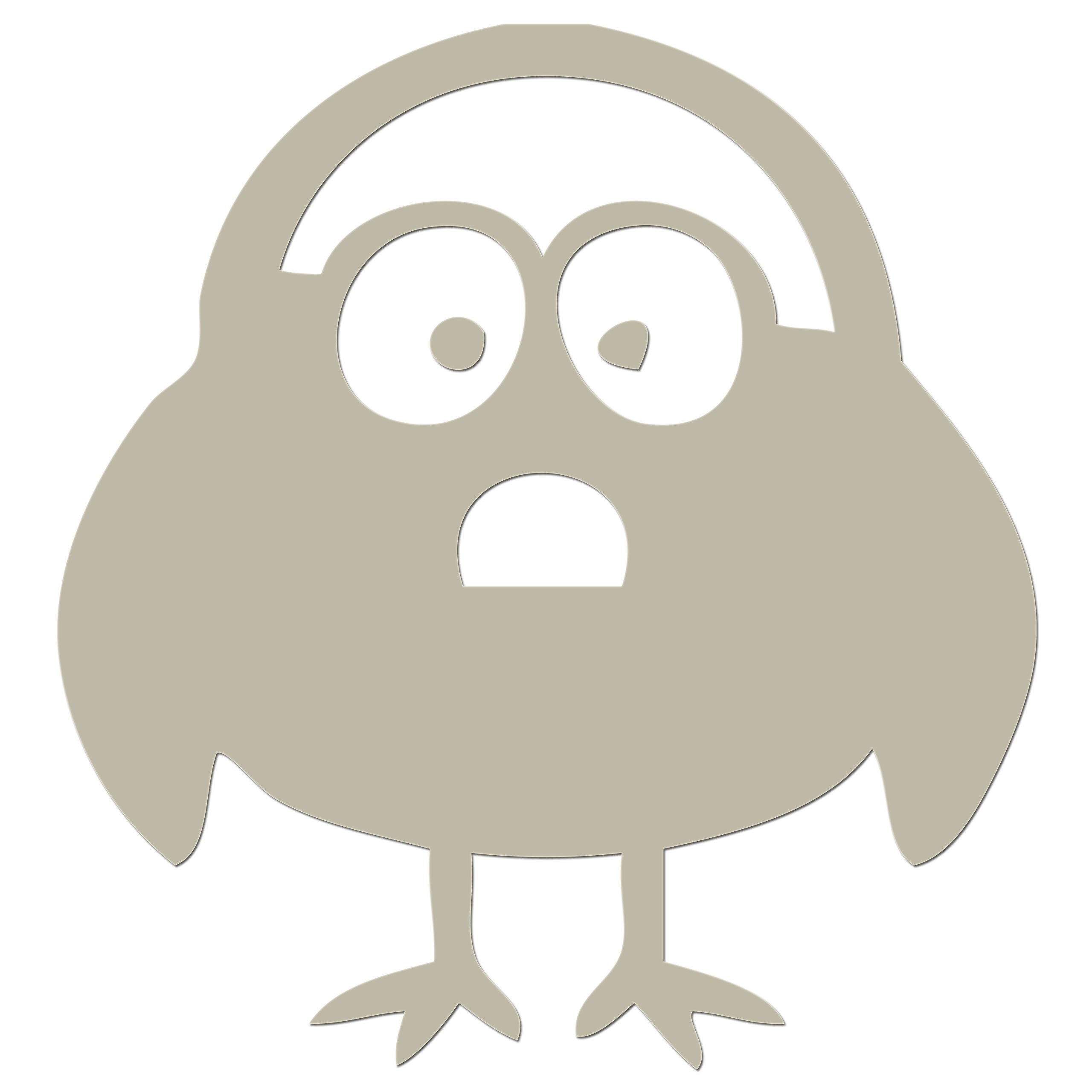 Funny Cartoon Bird Iron On HTV Transfer
