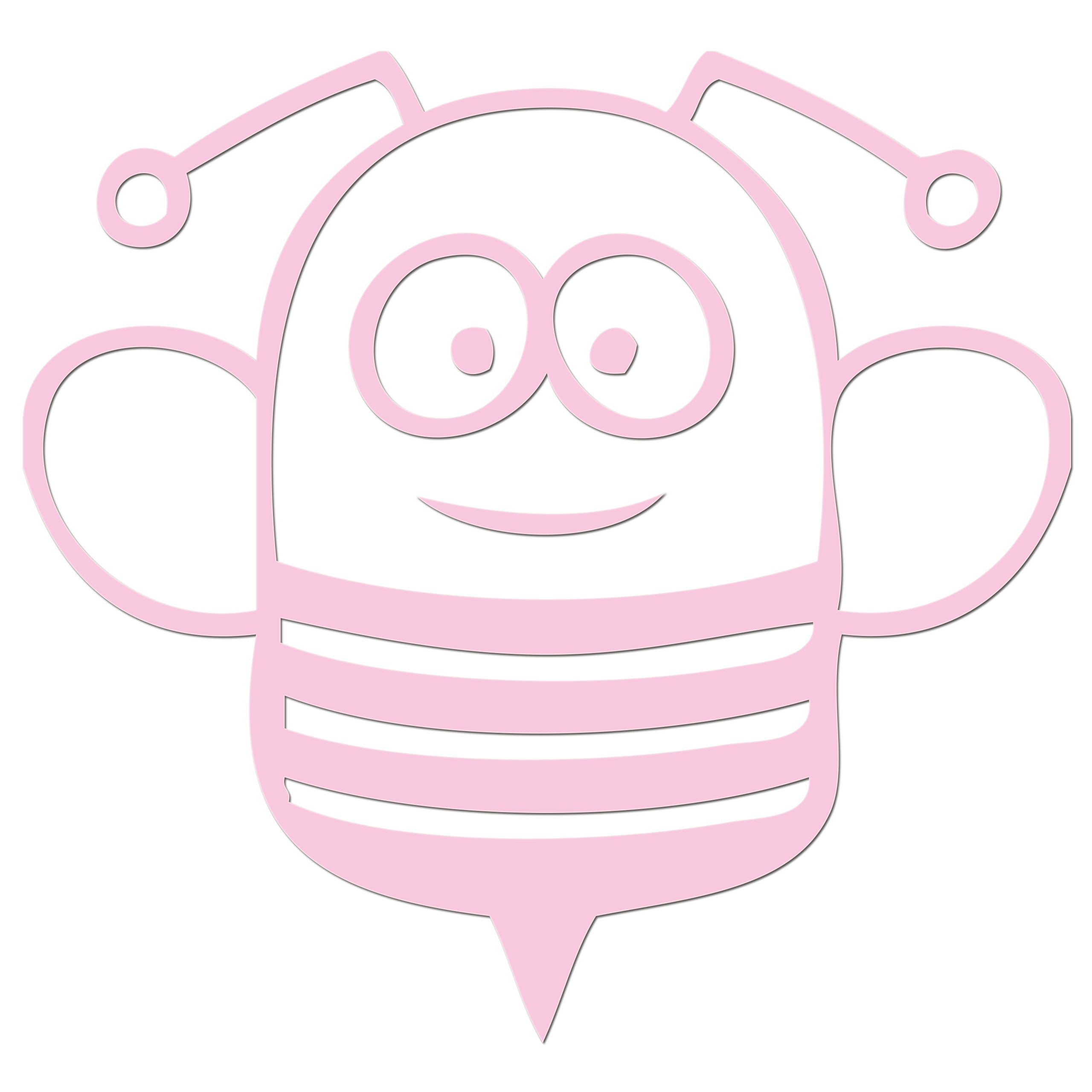 Funny Cartoon Bee Iron On HTV Transfer