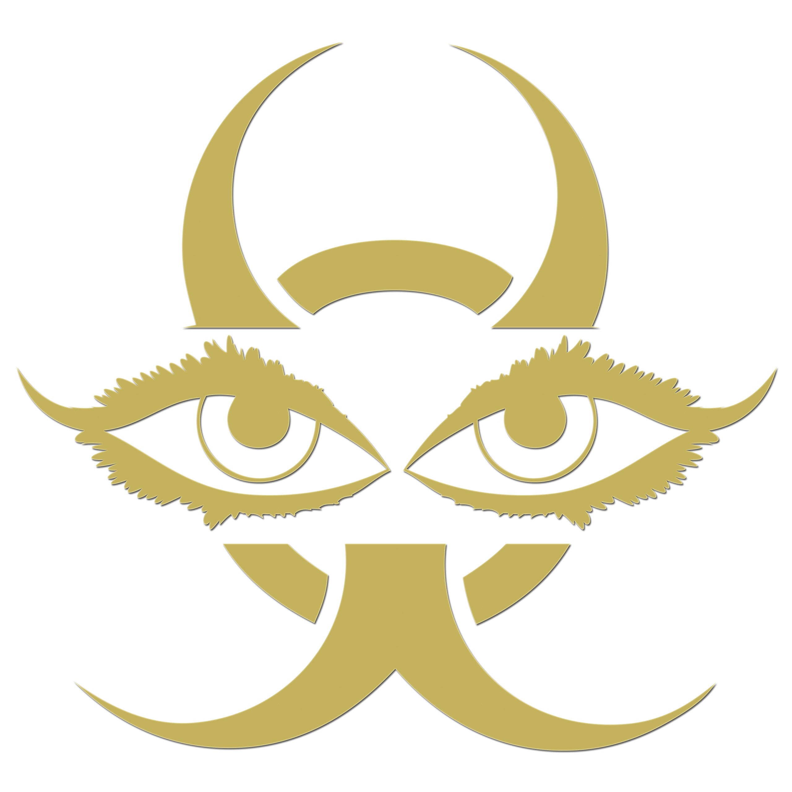 Chinese Devil Eyes Iron On HTV Transfer