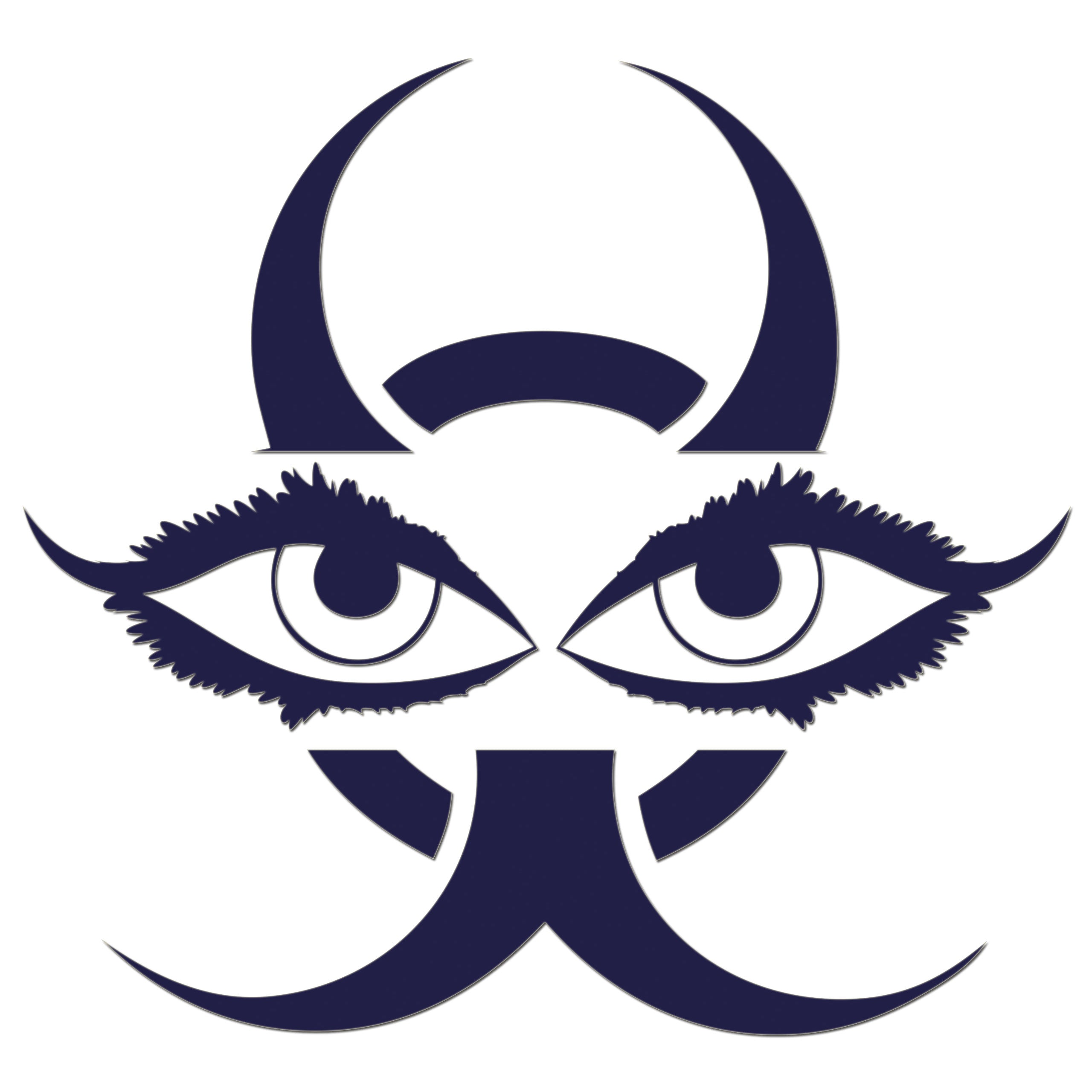 Chinese Devil Eyes Iron On HTV Transfer