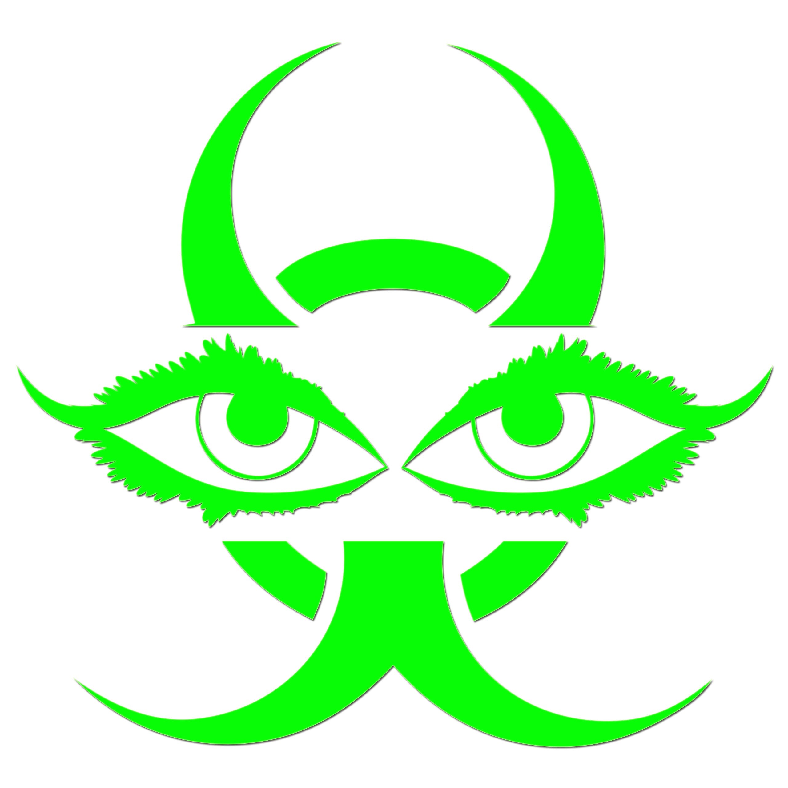 Chinese Devil Eyes Iron On HTV Transfer