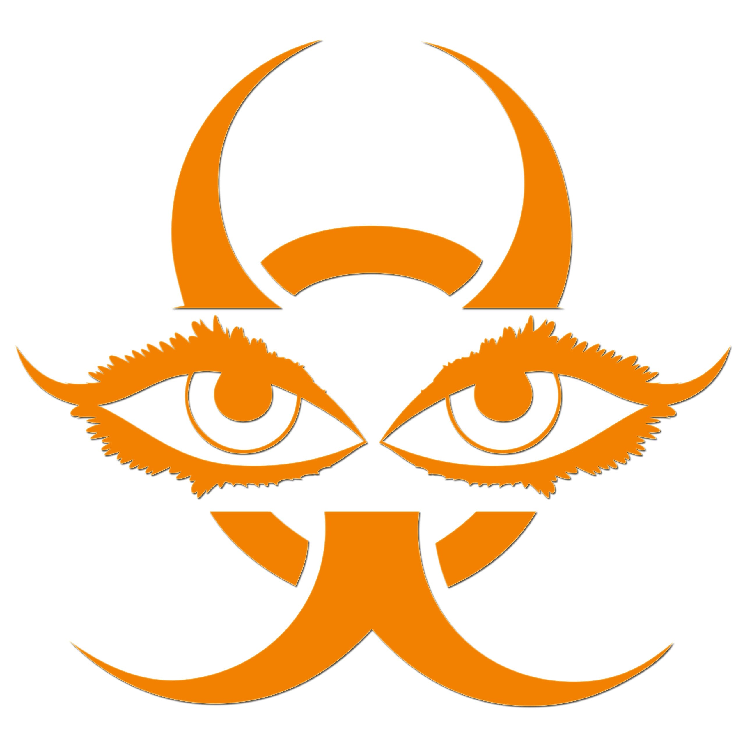 Chinese Devil Eyes Iron On HTV Transfer