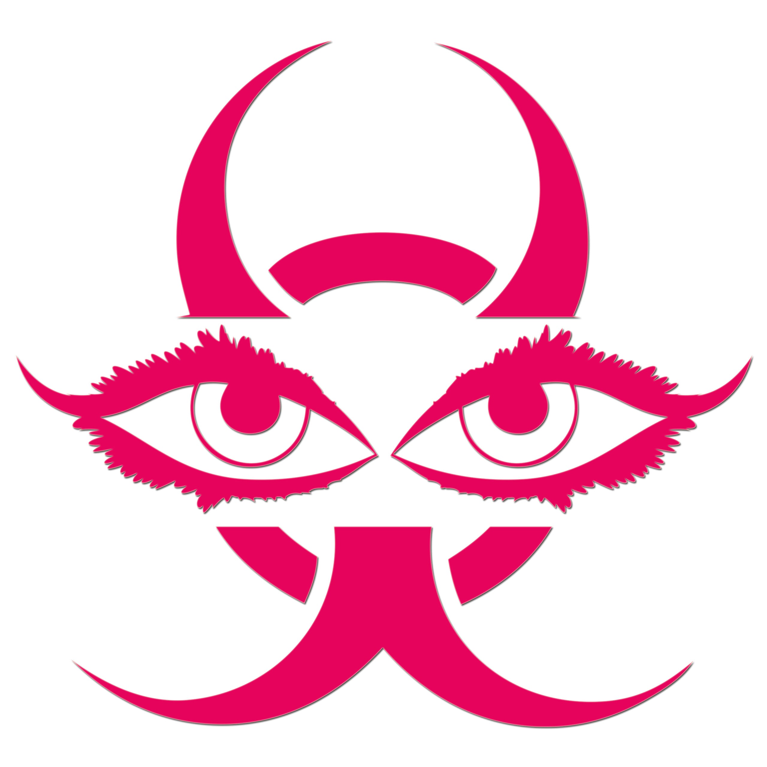 Chinese Devil Eyes Iron On HTV Transfer