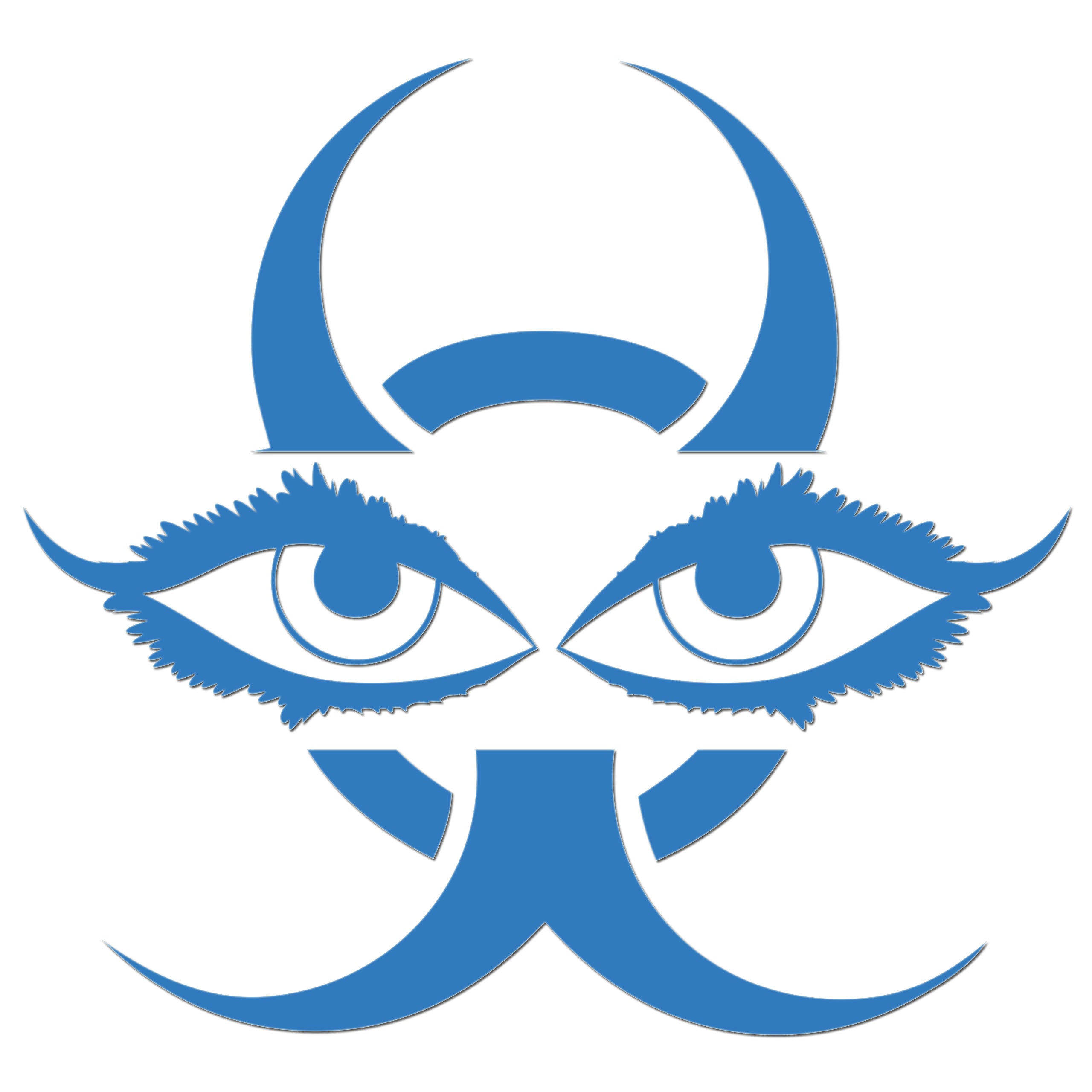 Chinese Devil Eyes Iron On HTV Transfer