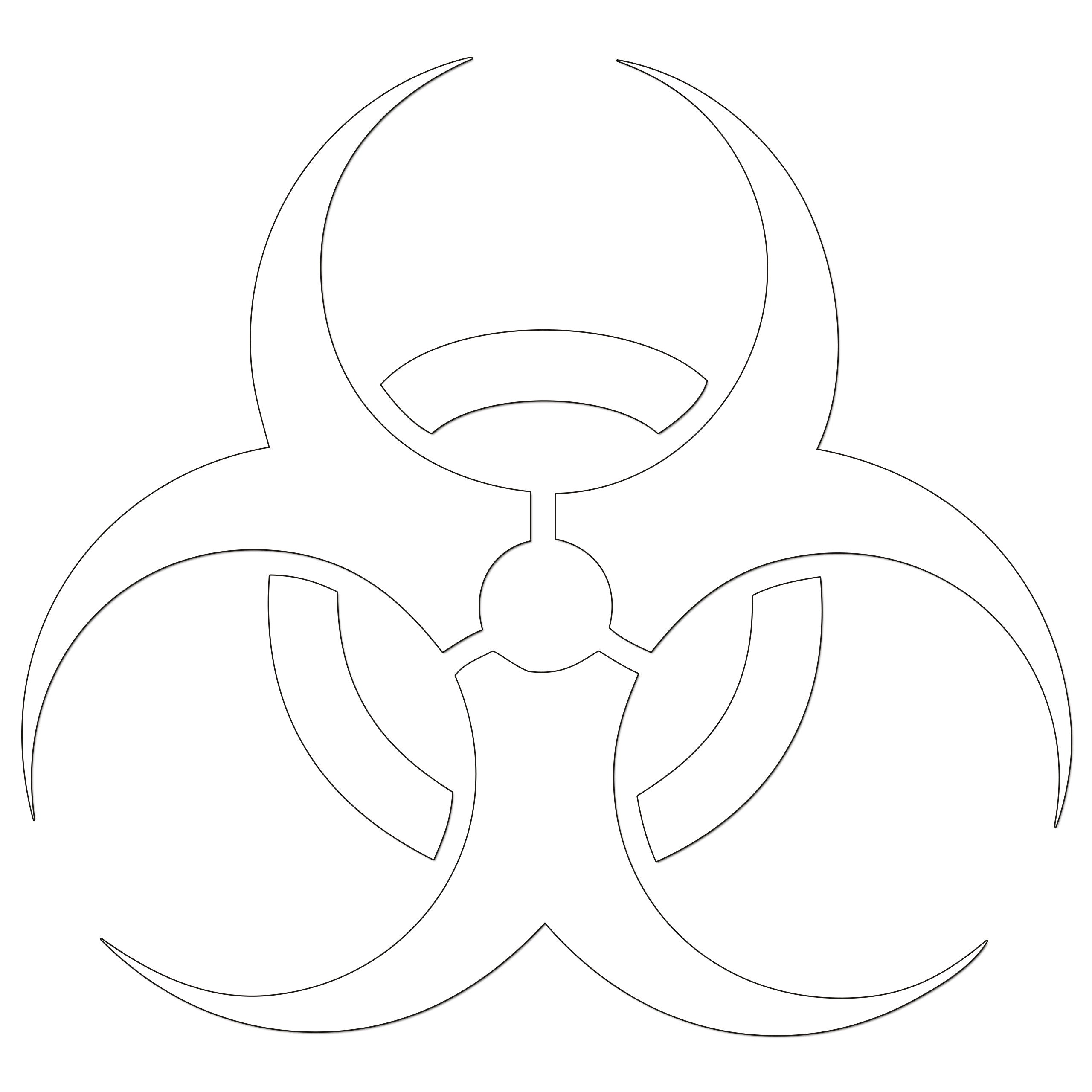 Biohazard Iron On HTV Transfer