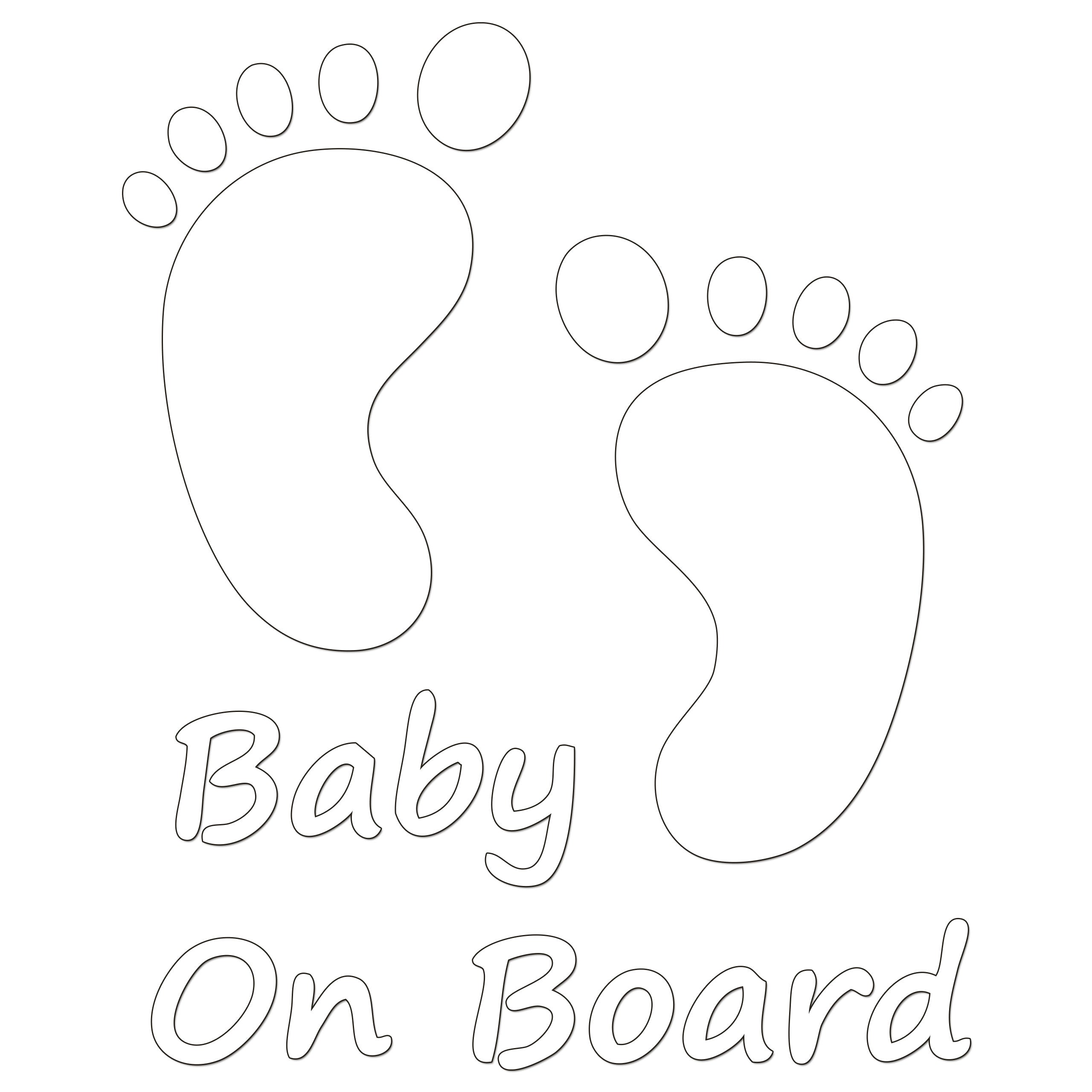 Baby On Board Iron On HTV Transfer