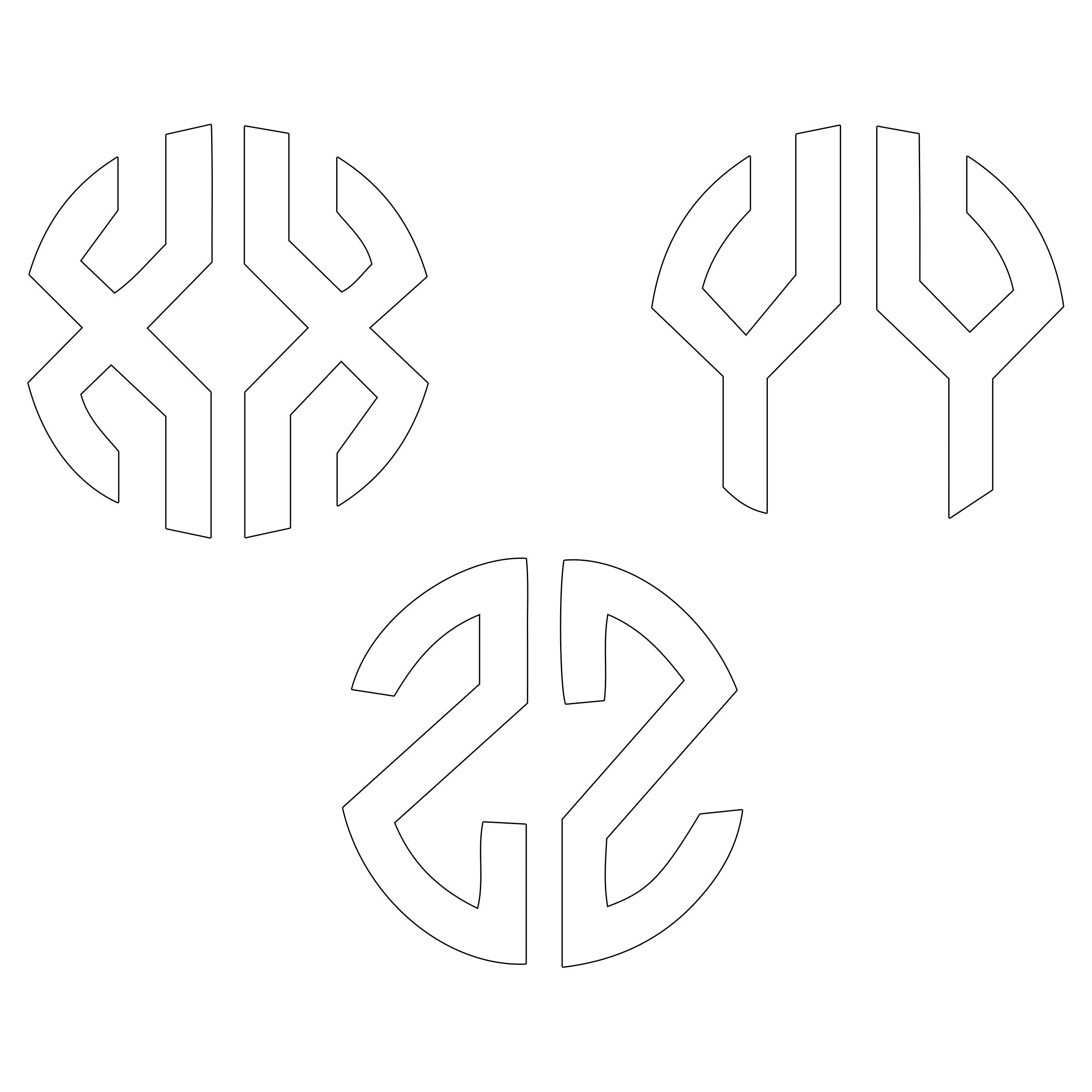 Personalised Monogram Initials Iron On Transfer, White