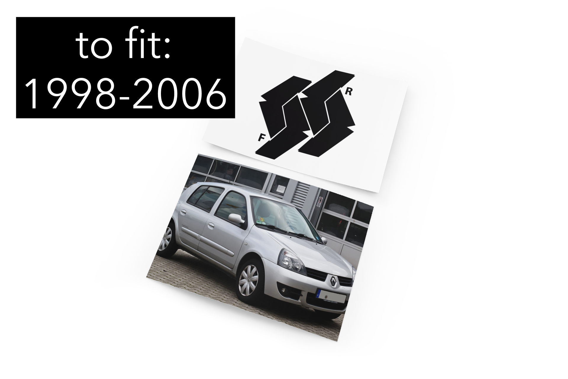 Car Emblem Vinyl Wrap Kit Front & Rear Badge Sticker Set