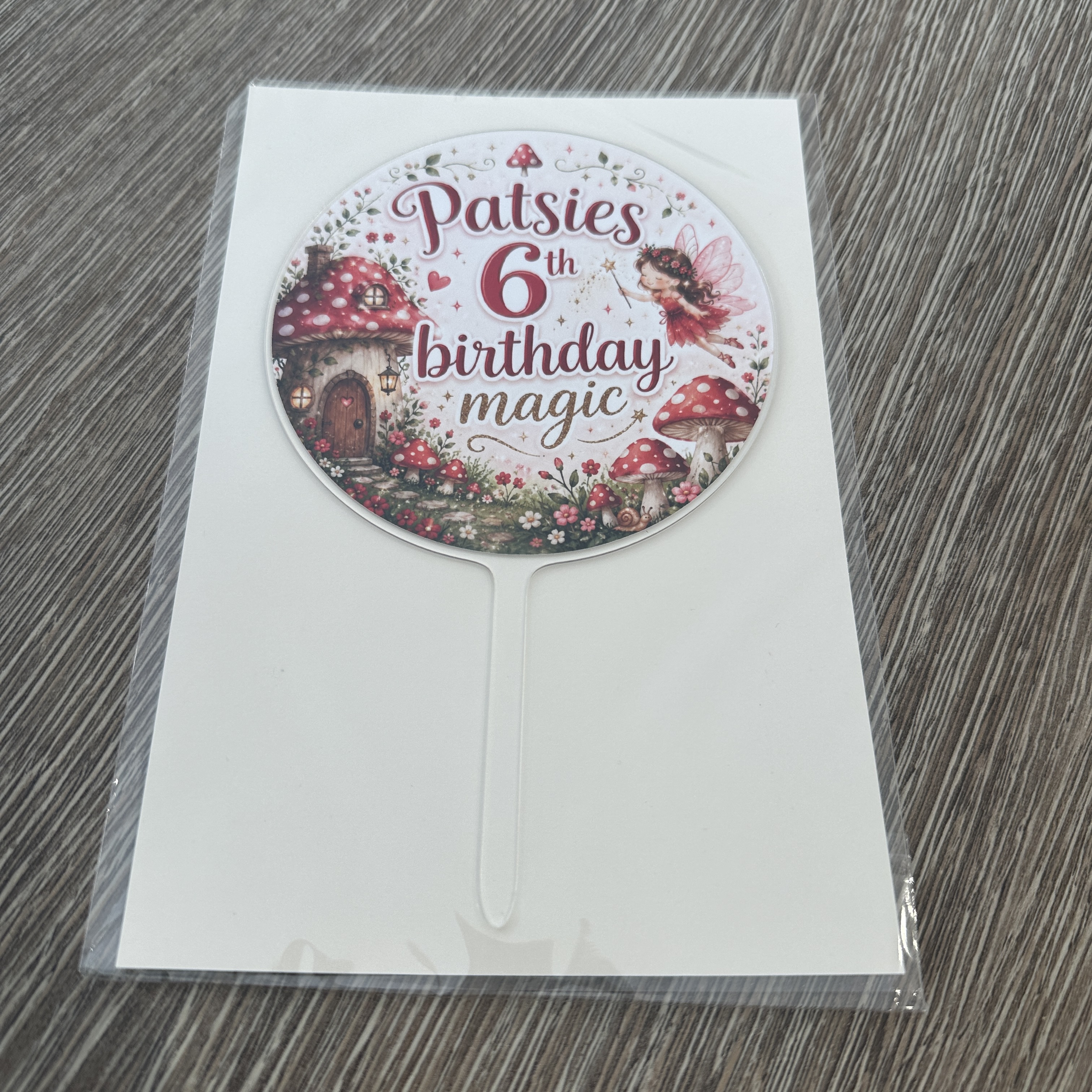 Personalised Any Theme Birthday Cake Topper, Your Own Idea, Full Colour Design