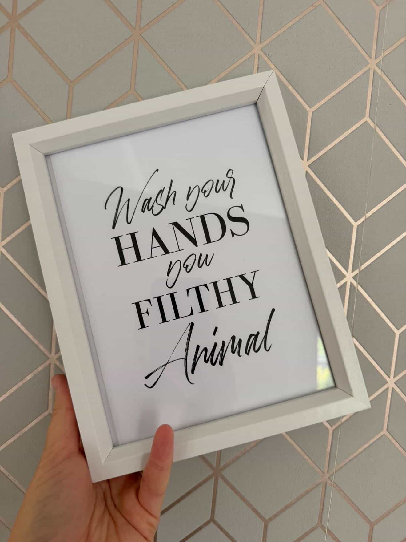 Wash Your Hands 2 Bathroom Wall Decor Print