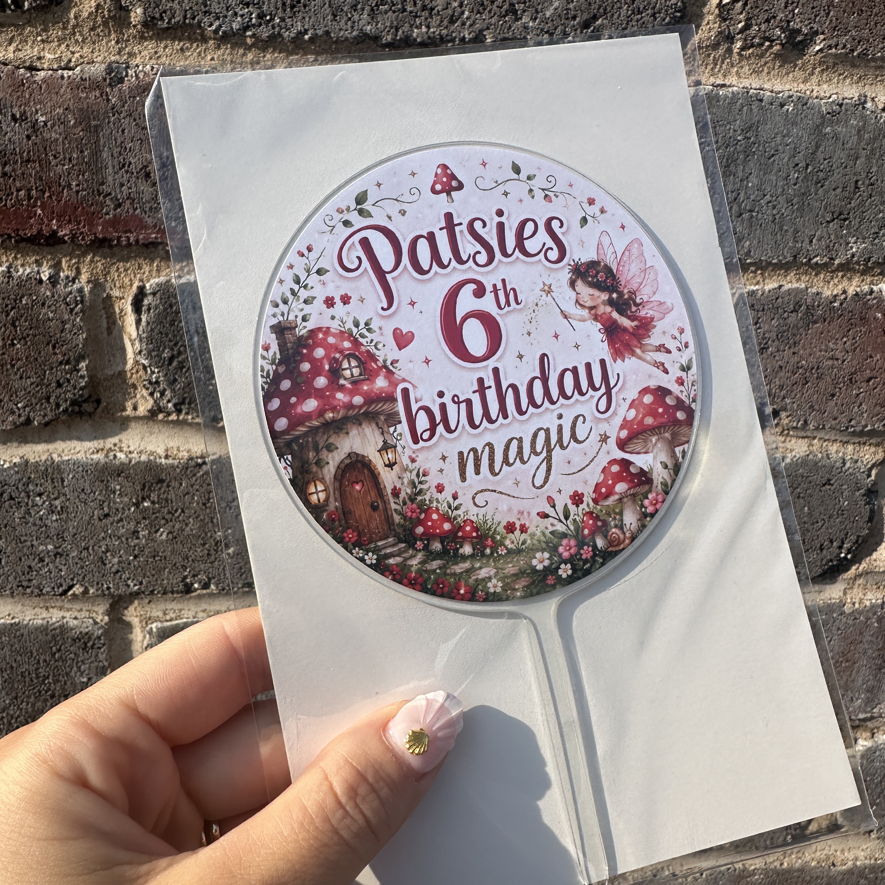Personalised Any Theme Birthday Cake Topper, Your Own Idea, Full Colour Design