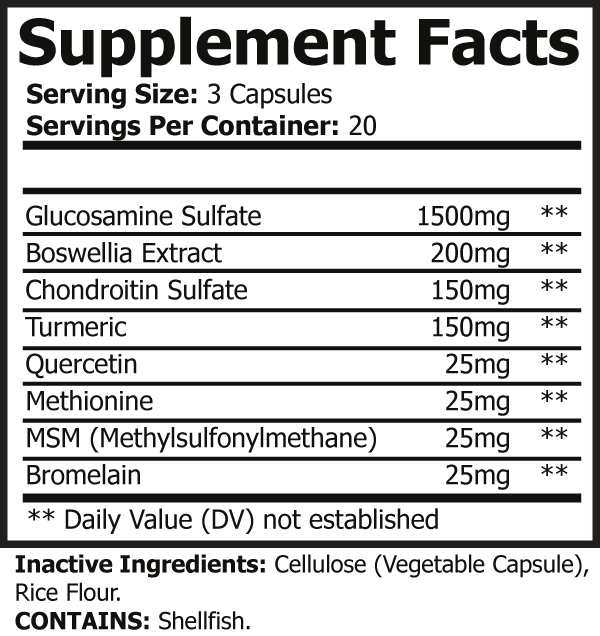 Ultra Joint Flex supplement facts and key benefits